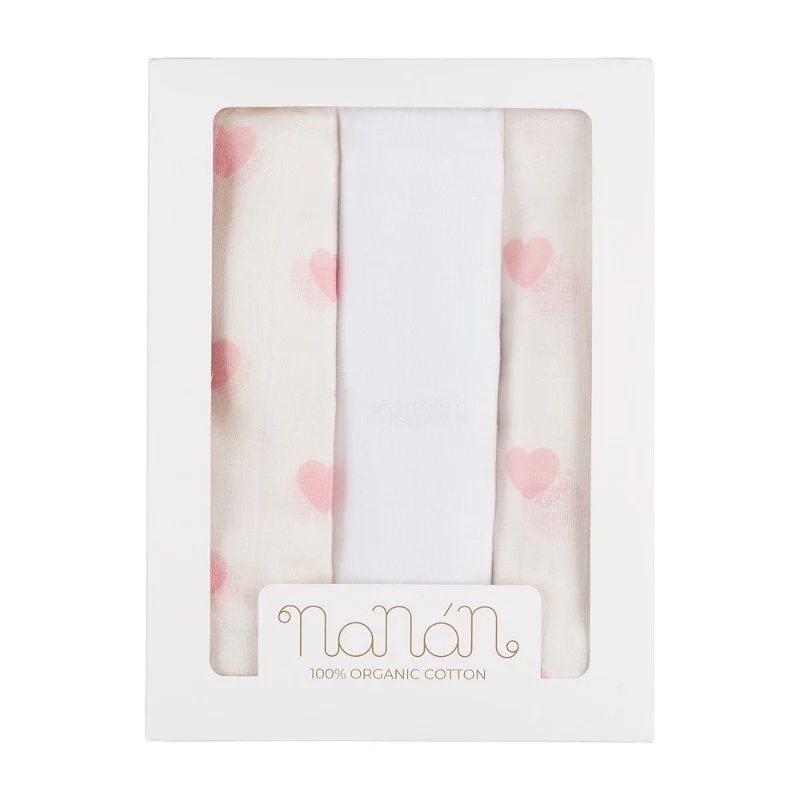 Set 3 pezzi mussola Nanan. N062R 00 NANAN