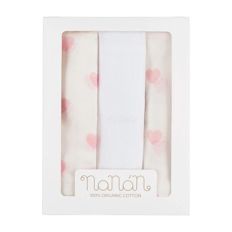 Set 3 mussole Nanan N062R 00 NANAN