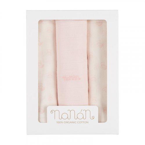 Set 3 mussole Nanan N061R 00 NANAN