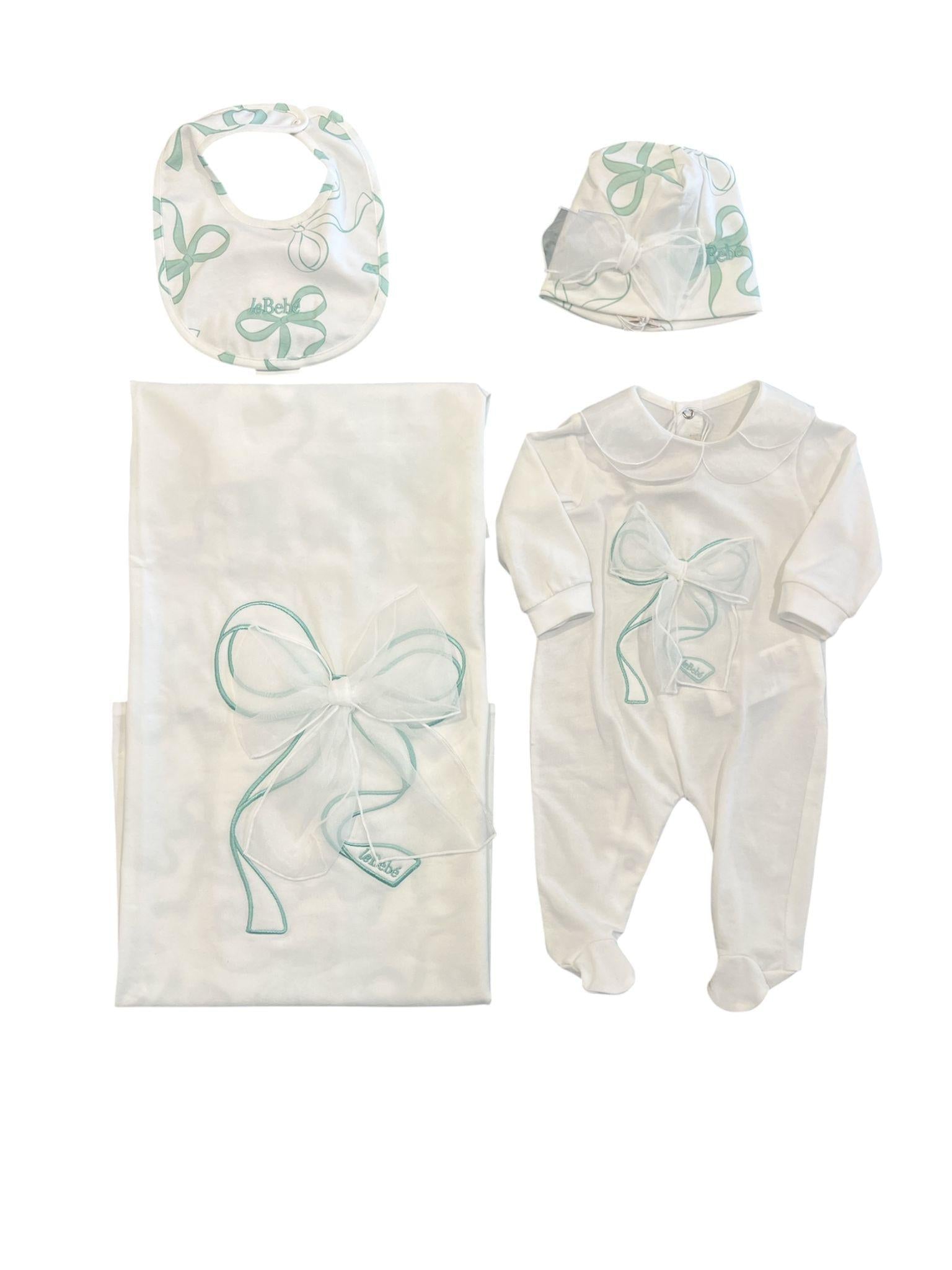 Coordinato 5 pezzi Le Bebè COFIOCCOVERDE 00 LE BEBE'