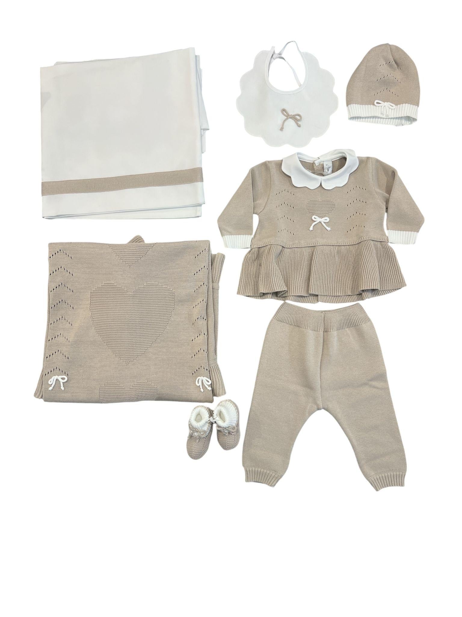 Coordinato 6 pezzi I Delfi COCUORIBEIGE1 00 I DELFI