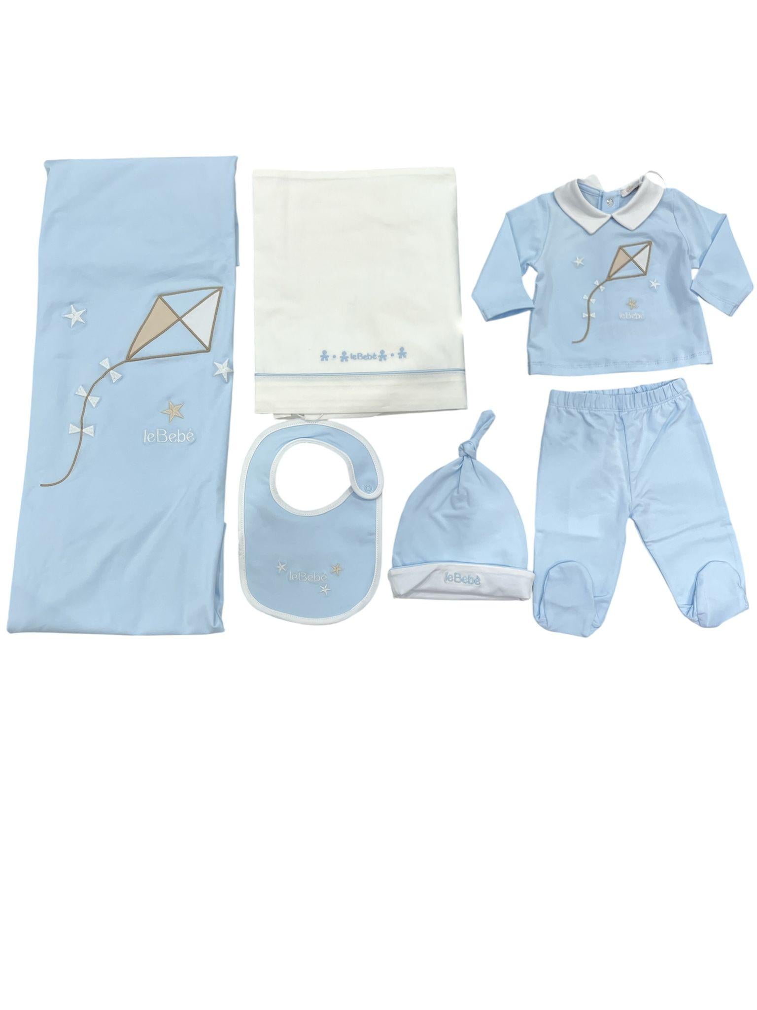 Coordinato 5 pezzi Le Bebè COAQUILONECELE2 00 LE BEBE'