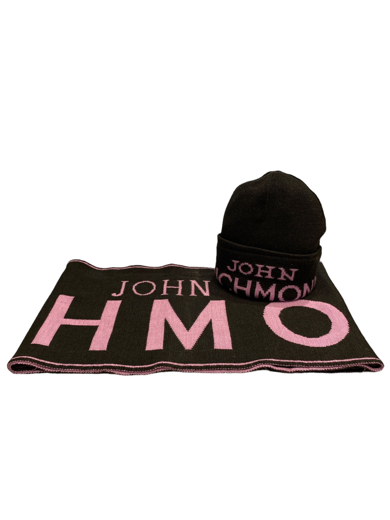 John Richmond girl's hat+scarf set