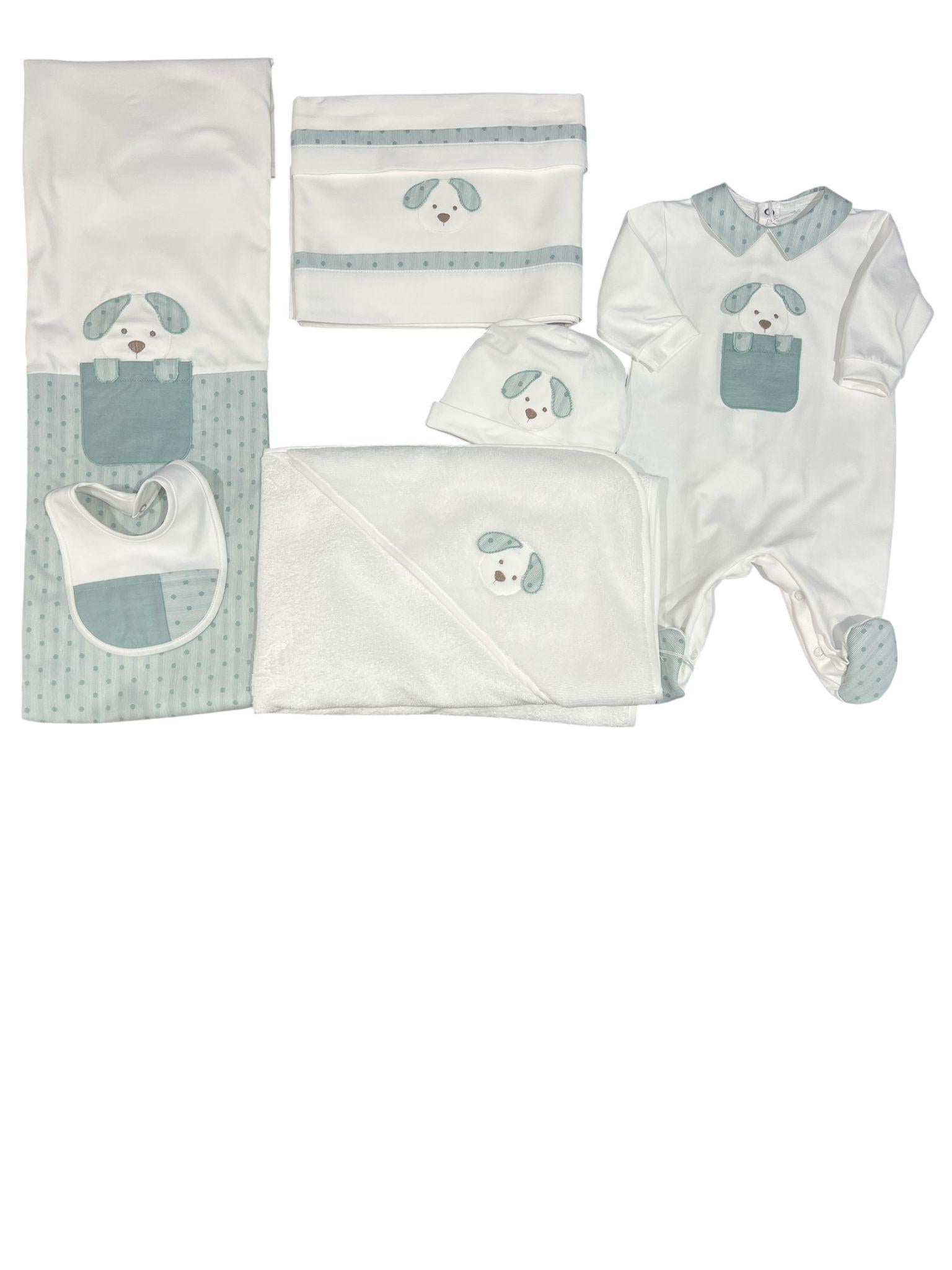 Coordinato 6 pezzi Teto e Tatta COCAGNOLINOVERDE2 00 TETO E TATTA 