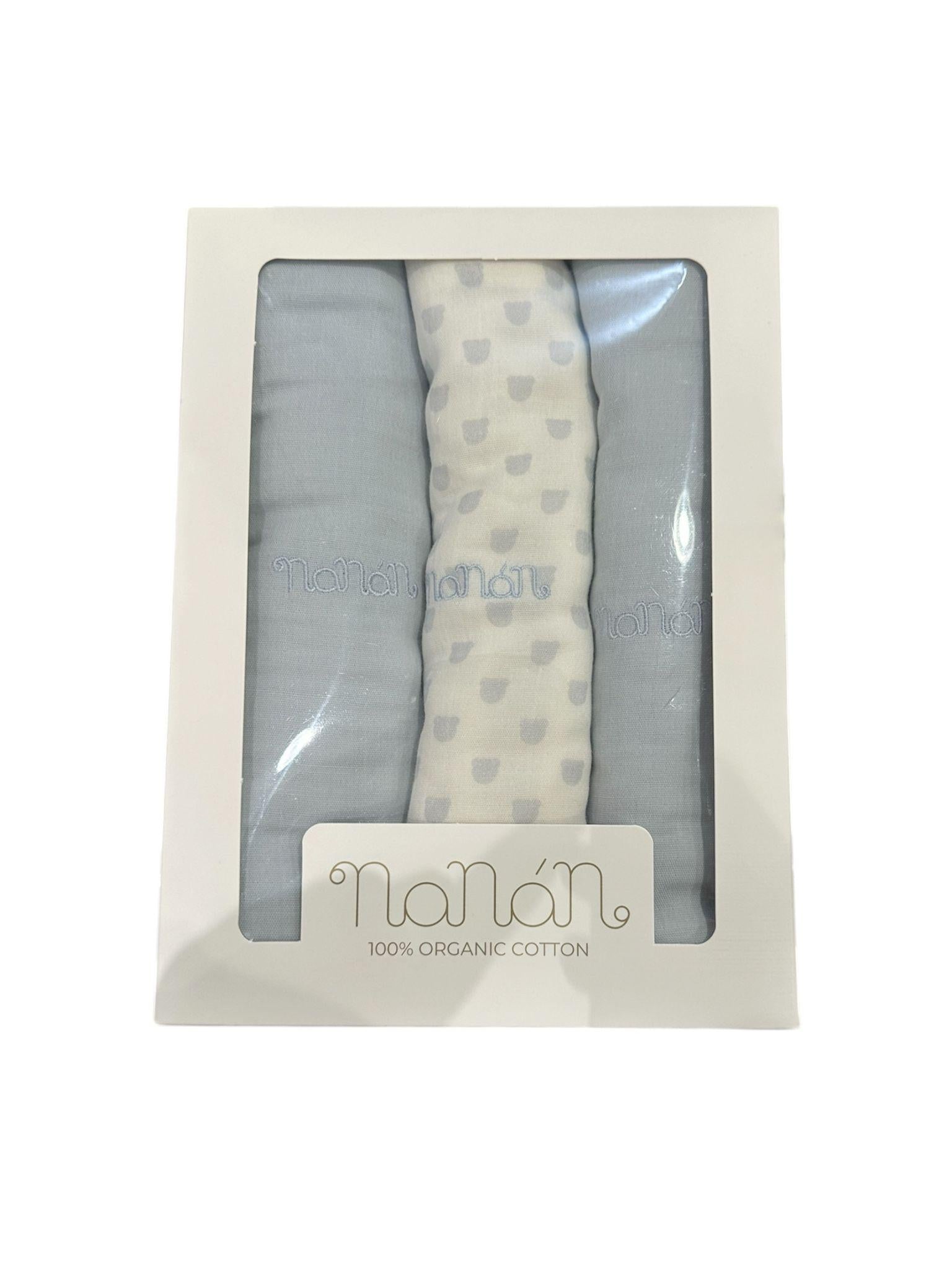 Set 3 pezzi mussole Nanan N011A 00 NANAN 