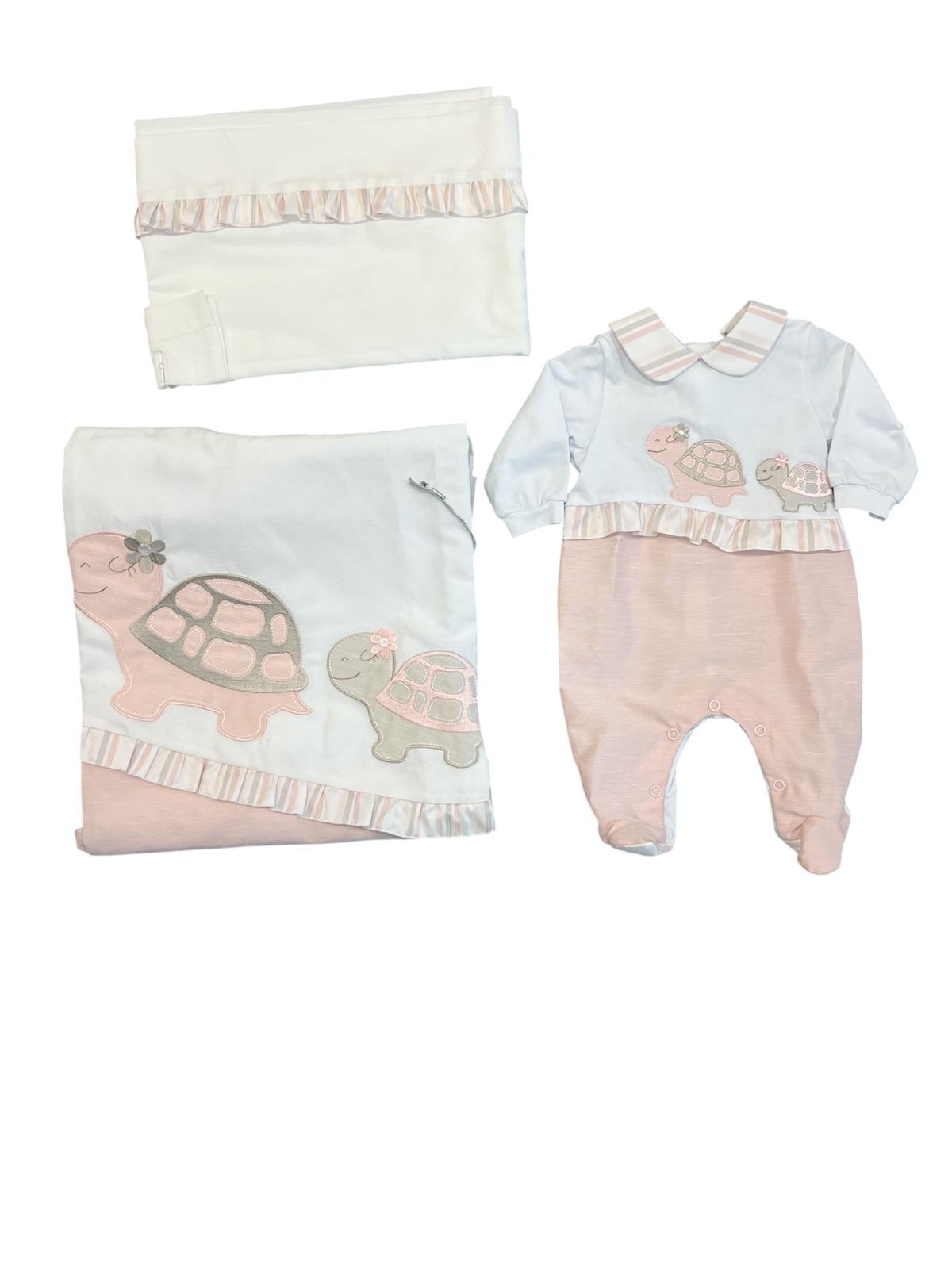 Coordinato 3 pezzi Jujebebè COTARTARUGAROSA 00 JUJUBEBE 