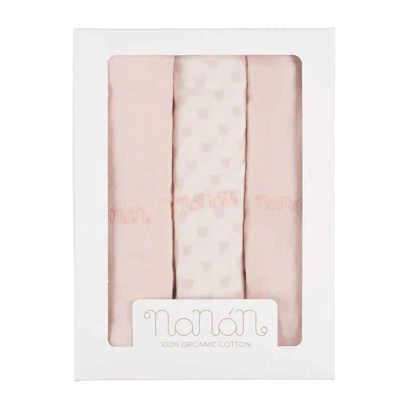Set 3 pezzi mussole Nanan N011R 00 NANAN 