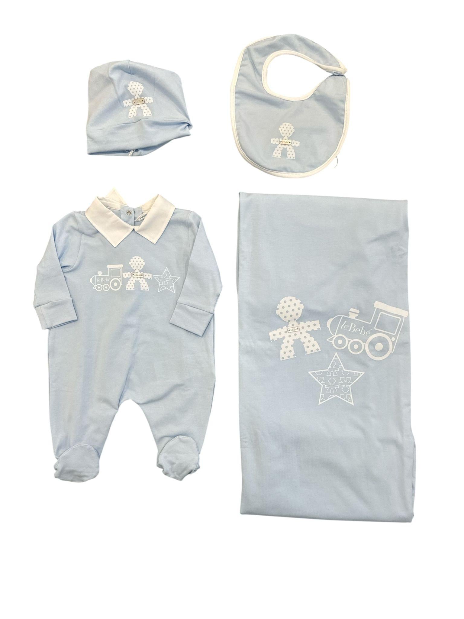 Coordinato 4 pezzi Le Bebè COTRENINO 00 LE BEBE' 