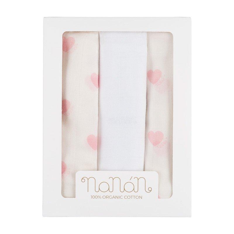 Set 3 mussole Nanan N062R 00 NANAN 