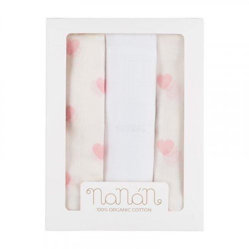 Set 3 pz mussola  Nanan N062A 01 NANAN 